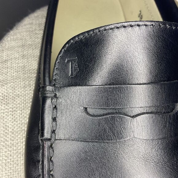 Tod’s Womens Black Leather Penny Loafer Gommino Driving Shoe EU 39 (US 8.5) - Picture 16 of 16